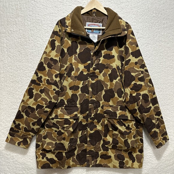 Field & Stream Other - Vintage Field & Stream Camouflage Hunting Duck Jacket‎ Size LT